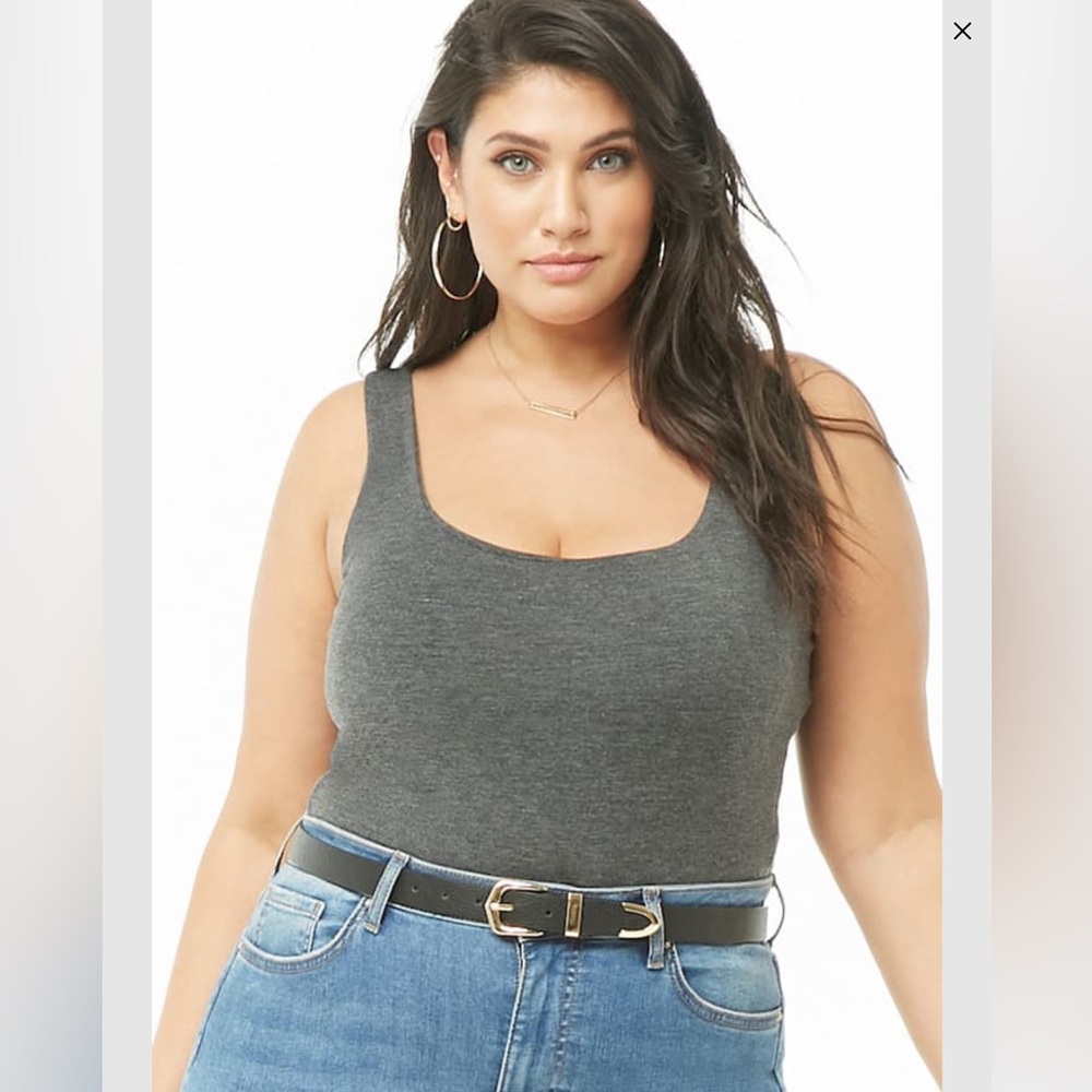 Plus size thong bodysuit